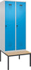 Spind CP,  Evolo PLUS 2 Abteile H2120xB800xT815mm RAL7035/RAL5012 /P1G/7021