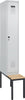Spind CP,  Evolo PLUS 1 Abteil H2120xB300xT815mm RAL7035/RAL7035 /P1G/7021