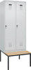 Spind CP,  Evolo PLUS 2 Abteile H2120xB800xT815mm RAL7035/RAL7035 /P1G/7021