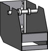 Schleifleinenabroller PRECITOOL,  3-fach für Lochwände Lochung 10X10 mm RAL 7019Rollenbreite bis 148 mm