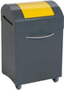 Wertstoffsammler STUMPF, Wertstoffbeh. 45 l grau/gelb, 685x380x320mm stumpf